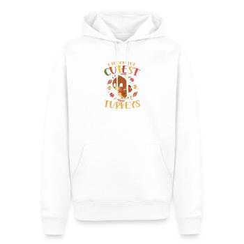 I teach the cutest turkeys - Männer Premium Bio Hoodie - Weiß - Vorne - Nico (187cm)