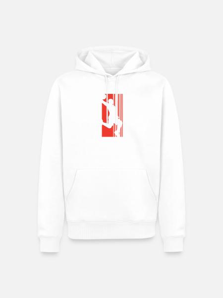 Basketball Basketballer - Männer Premium Bio Hoodie - Weiß