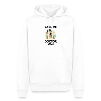 Doctoral thesis Doctorate Doctorate 2023 Doctor - Men’s Premium Organic Hoodie - white - Front - Nico (187cm)