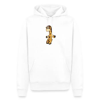 Motif girafe pour enfants - Sweat à capuche Premium bio Homme - blanc - Devant - Nico (187cm)