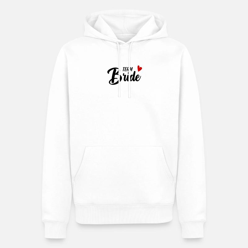 Motivation de l’équipe Bride - Sweat à capuche Premium bio Homme - blanc