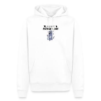 Vatertag - erster Vatertag Geschenk - Männer Premium Bio Hoodie - Weiß - Vorne - Nico (187cm)