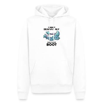 Boote Motorboot - Männer Premium Bio Hoodie - Weiß - Vorne - Nico (187cm)