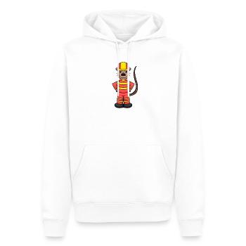 Motif de pompiers pour enfants - Sweat à capuche Premium bio Homme - blanc - Devant - Nico (187cm)
