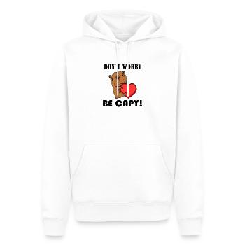 Capybara Capybara Cadeau - Sweat à capuche Premium bio Homme - blanc - Devant - Nico (187cm)
