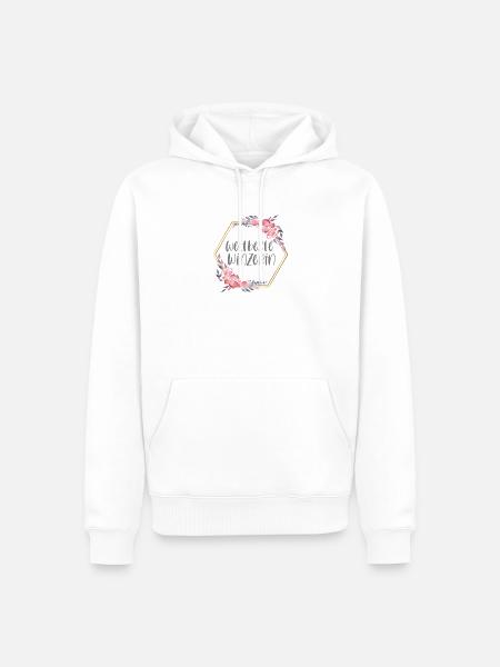 Winzerin Wein Weinkönigin Geschenk - Männer Premium Bio Hoodie - Weiß