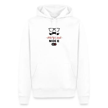 Cadeau Papy génial en mode on - Sweat à capuche Premium bio Homme - blanc - Devant - Nico (187cm)
