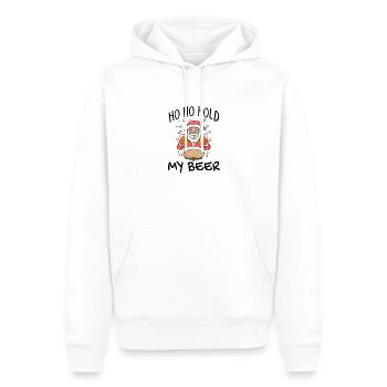 Weihnachtsmann Weihnachten Bier - Männer Premium Bio Hoodie - Weiß - Vorne - Nico (187cm)
