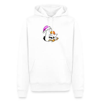 Möwe Müde Ausschlafen Schlafen Mädchen - Männer Premium Bio Hoodie - Weiß - Vorne - Nico (187cm)