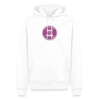 I have the best mom in the whole world - Men’s Premium Organic Hoodie - white - Front - Nico (187cm)