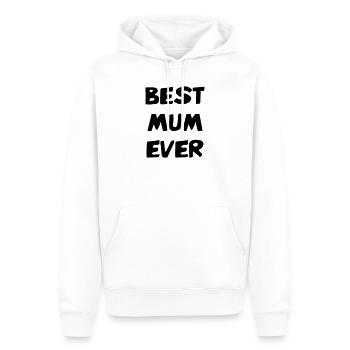 Die beste Mutter aller Zeiten - Muttertag - Männer Premium Bio Hoodie - Weiß - Vorne - Nico (187cm)