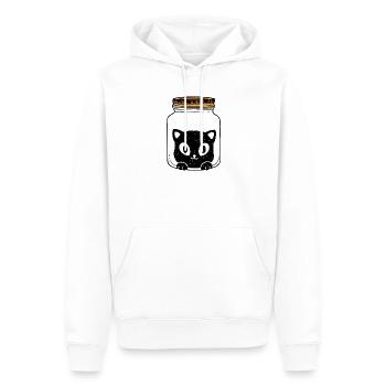 Katze Katzen Geschenkidee - Männer Premium Bio Hoodie - Weiß - Vorne - Nico (187cm)