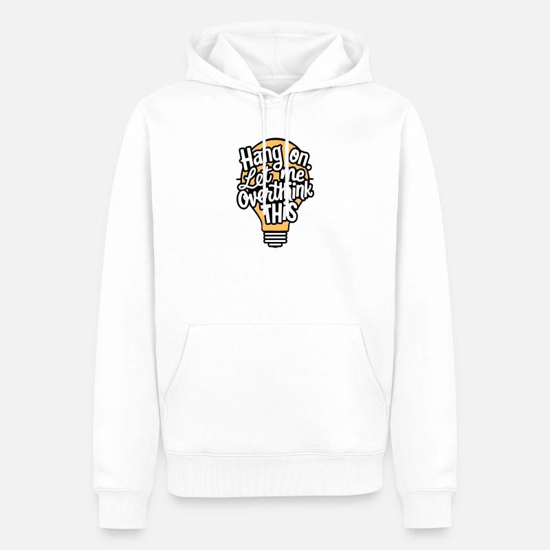 Idée créative : conception de lampe - Sweat à capuche Premium bio Homme - blanc