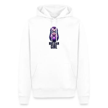 Russian Girl! Russland Matrjoschka Russisch für - Männer Premium Bio Hoodie - Weiß - Vorne - Nico (187cm)