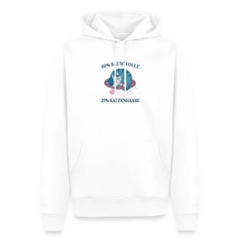 Katzen Katzenhaare Katzenliebhaber - Männer Premium Bio Hoodie - Weiß - Vorne - Nico (187cm)