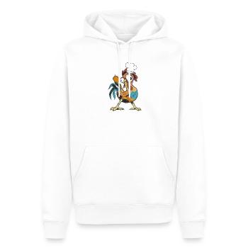 Chicken Rooster Cook Cooks Cook Culinary Arts Hobby Cook - Men’s Premium Organic Hoodie - white - Front - Nico (187cm)