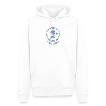 Geburtstag Stern geboren 2007 - Männer Premium Bio Hoodie - Weiß - Vorne - Nico (187cm)