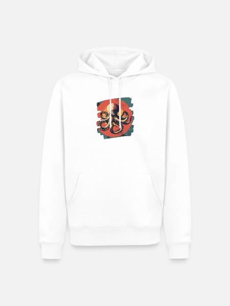 Octopus Octopus - Men’s Premium Organic Hoodie - white