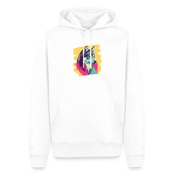 Husky - Männer Premium Bio Hoodie - Weiß - Vorne - Nico (187cm)