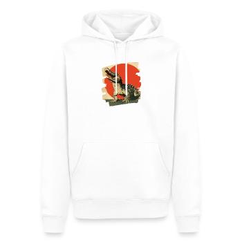 Krokodil - Männer Premium Bio Hoodie - Weiß - Vorne - Nico (187cm)