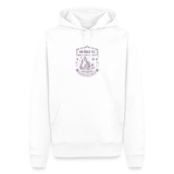 Baggerfahrer Unmögliches sofort erledigt - Männer Premium Bio Hoodie - Weiß - Vorne - Nico (187cm)