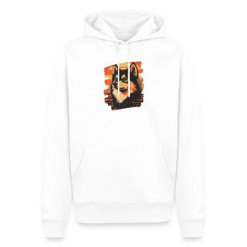 Finnischer Lapphund - Männer Premium Bio Hoodie - Weiß - Vorne - Nico (187cm)