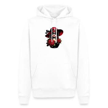 Fille russe ! Matriochka Russe pour Russes - Sweat à capuche Premium bio Homme - blanc - Devant - Nico (187cm)