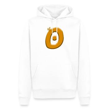 Anniversaire 40 ans - Sweat à capuche Premium bio Homme - blanc - Devant - Nico (187cm)