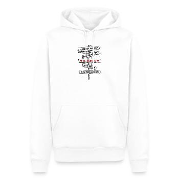 Flensburg Baltic Sea Resort Vacances Côte de la Baltique Home - Sweat à capuche Premium bio Homme - blanc - Devant - Nico (187cm)