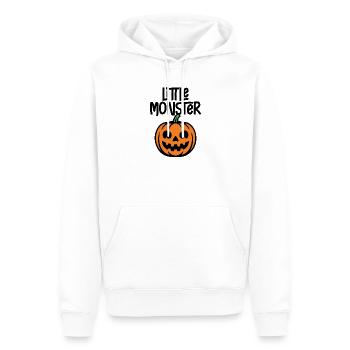 petit monstre - Sweat à capuche Premium bio Homme - blanc - Devant - Nico (187cm)