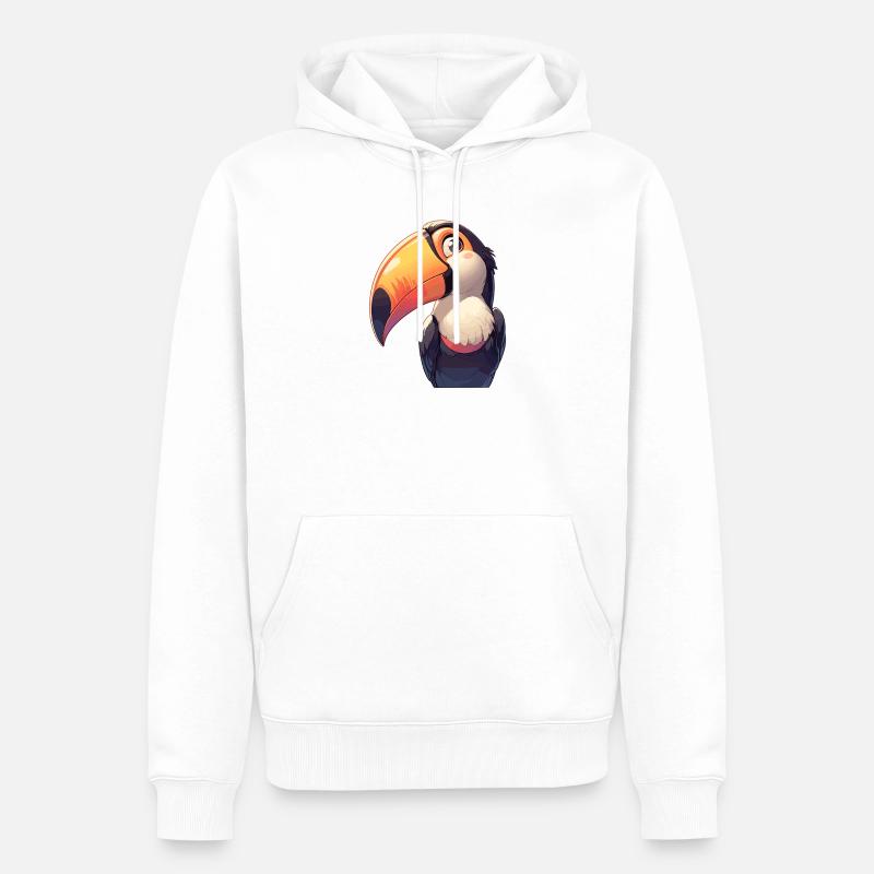 Toucans Toucan - Sweat à capuche Premium bio Homme - blanc