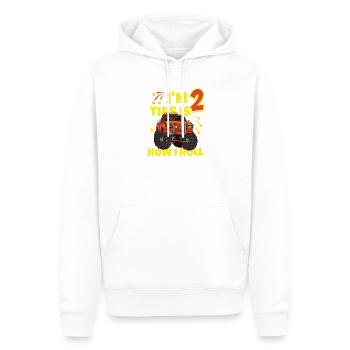 Ich bin 2 Jahre alt Monstertruck Geburtstag - Männer Premium Bio Hoodie - Weiß - Vorne - Nico (187cm)