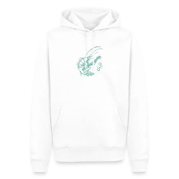 Funny Shrimp Electric Guitar Music Gift - Men’s Premium Organic Hoodie - white - Front - Nico (187cm)