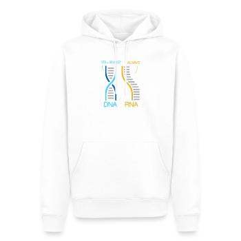 Professeur de biologie Biologiste Biologiste en microbiologie - Sweat à capuche Premium bio Homme - blanc - Devant - Nico (187cm)