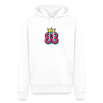 88 Number Crown - Men’s Premium Organic Hoodie - white - Front - Nico (187cm)