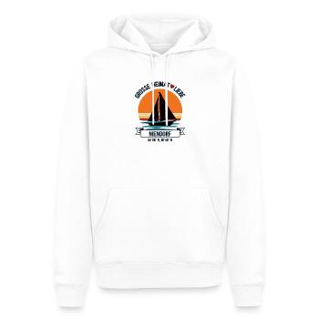 Niendorf Heimat Segler Ich Liebe Segeln Niendorfer - Männer Premium Bio Hoodie - Weiß - Vorne - Nico (187cm)