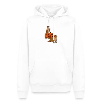 Seeotter Cartoon Halloween - Männer Premium Bio Hoodie - Weiß - Vorne - Nico (187cm)