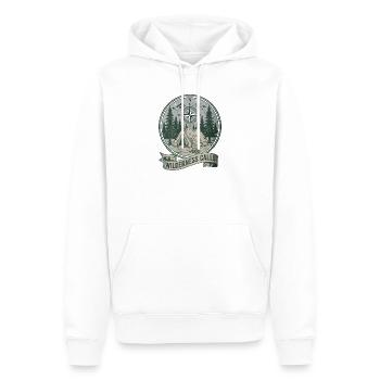 La nature sauvage appelle le camp Compass - Sweat à capuche Premium bio Homme - blanc - Devant - Nico (187cm)