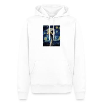 Strauß ostrich Vogel Van Gogh Style Starry Night - Männer Premium Bio Hoodie - Weiß - Vorne - Nico (187cm)