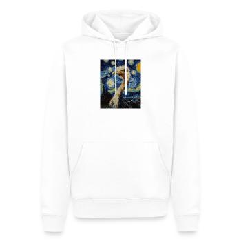 Strauß ostrich Vogel Van Gogh Style Starry Night - Männer Premium Bio Hoodie - Weiß - Vorne - Nico (187cm)
