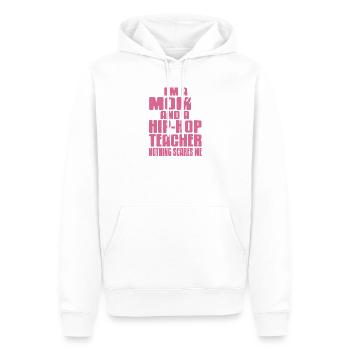 Maman Danse Groove Professeur Drôle Audacieux Humour - Sweat à capuche Premium bio Homme - blanc - Devant - Nico (187cm)