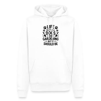 Garten Spruch Hunde Lustiges Gartenarbeit Geschenk - Männer Premium Bio Hoodie - Weiß - Vorne - Nico (187cm)