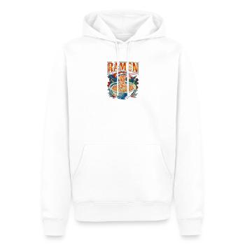 Ramen Nourriture préférée Drôle Bizarre Ramen des années 90 - Sweat à capuche Premium bio Homme - blanc - Devant - Nico (187cm)