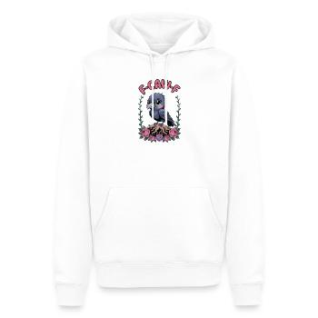 F-CAW-F Lustiges Kawaii Rabe Vogel Lärm Meme T-Shirt - Männer Premium Bio Hoodie - Weiß - Vorne - Nico (187cm)