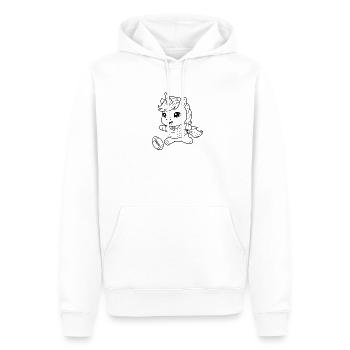 Einhorn American Football - Männer Premium Bio Hoodie - Weiß - Vorne - Nico (187cm)