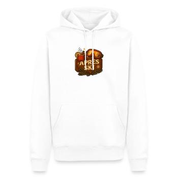 Après ski - mulled wine & ski goggles - Men’s Premium Organic Hoodie - white - Front - Nico (187cm)