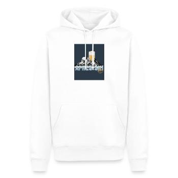 Après Ski Party – Prost auf die Piste! - Männer Premium Bio Hoodie - Weiß - Vorne - Nico (187cm)