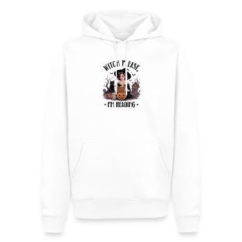 Witch Reading by Pumpkin Night - Men’s Premium Organic Hoodie - white - Front - Nico (187cm)