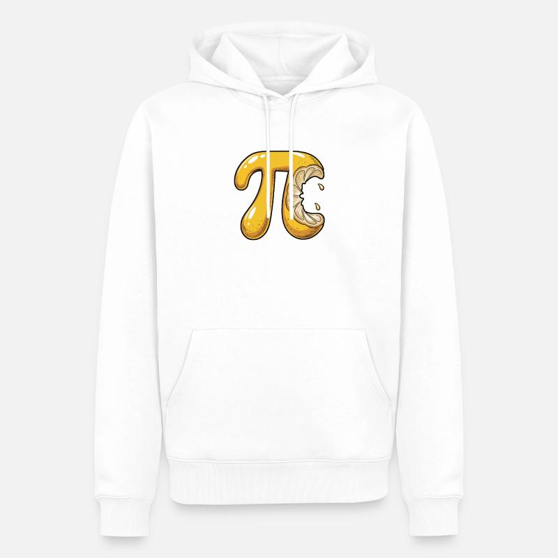 Lemon Pi Math - Sweat à capuche Premium bio Homme - blanc
