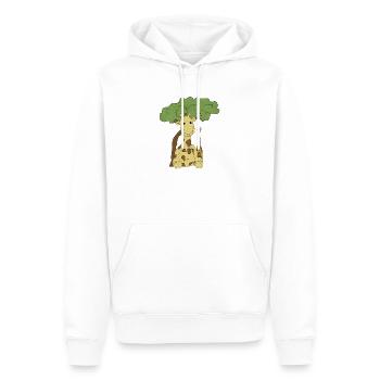 Afrika_Giraffe - Sweat à capuche Premium bio Homme - blanc - Devant - Nico (187cm)